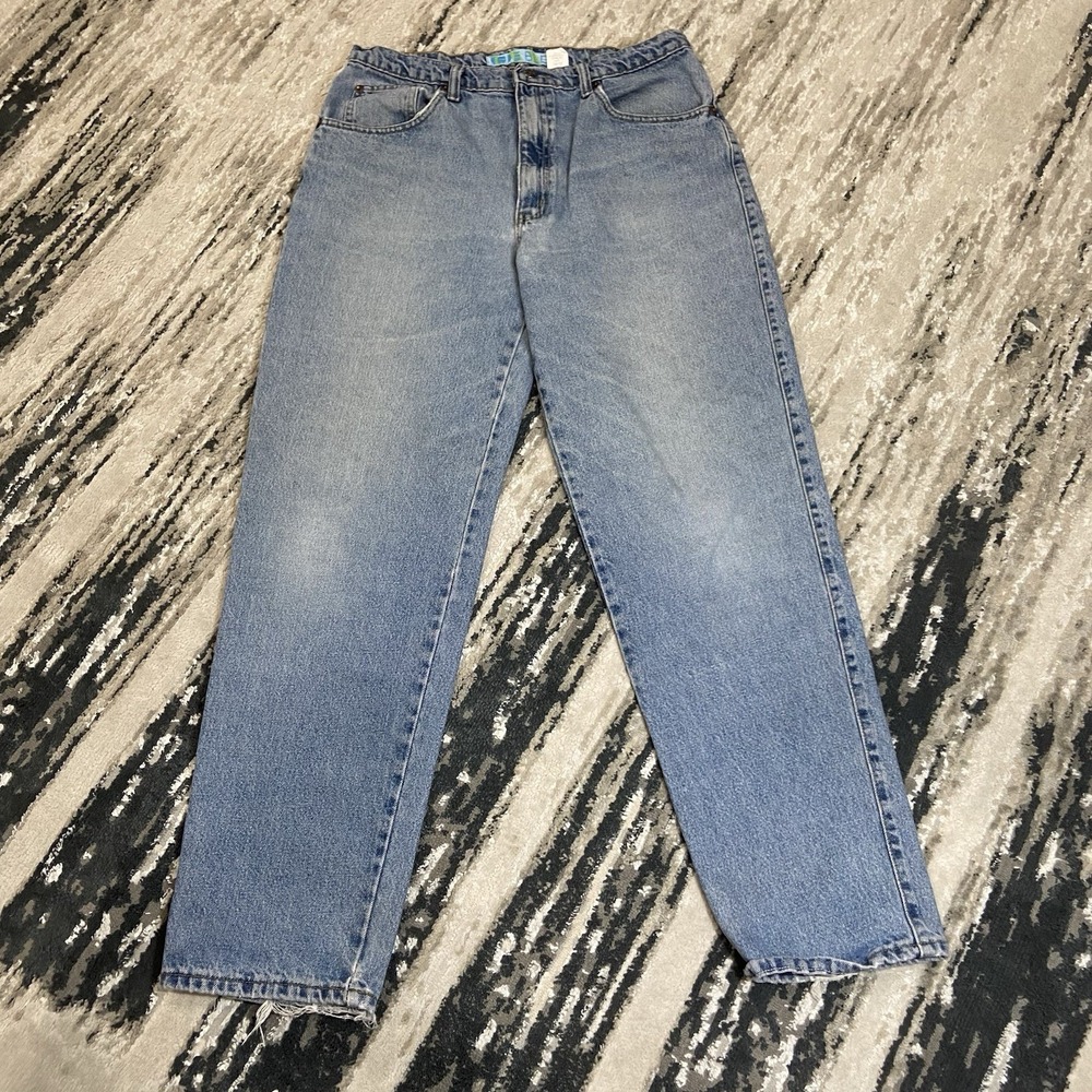 Vintage Code Bleu Jeans 34x32 Washed‎ Blue 90s Made in USA